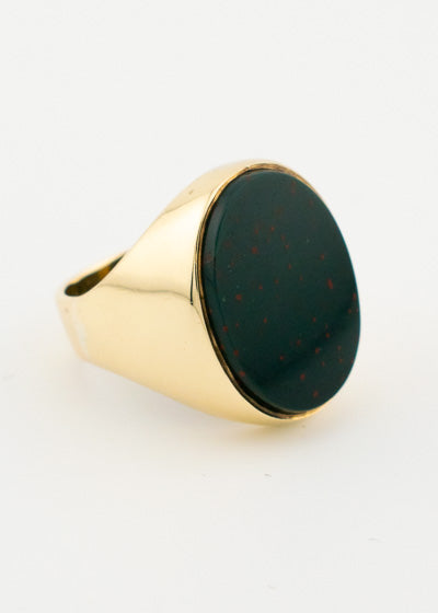 Gent's Bloodstone Signet Ring 9ct