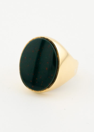 Gent's Bloodstone Signet Ring 9ct