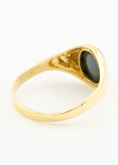 Antique Black Cameo Ring 9ct