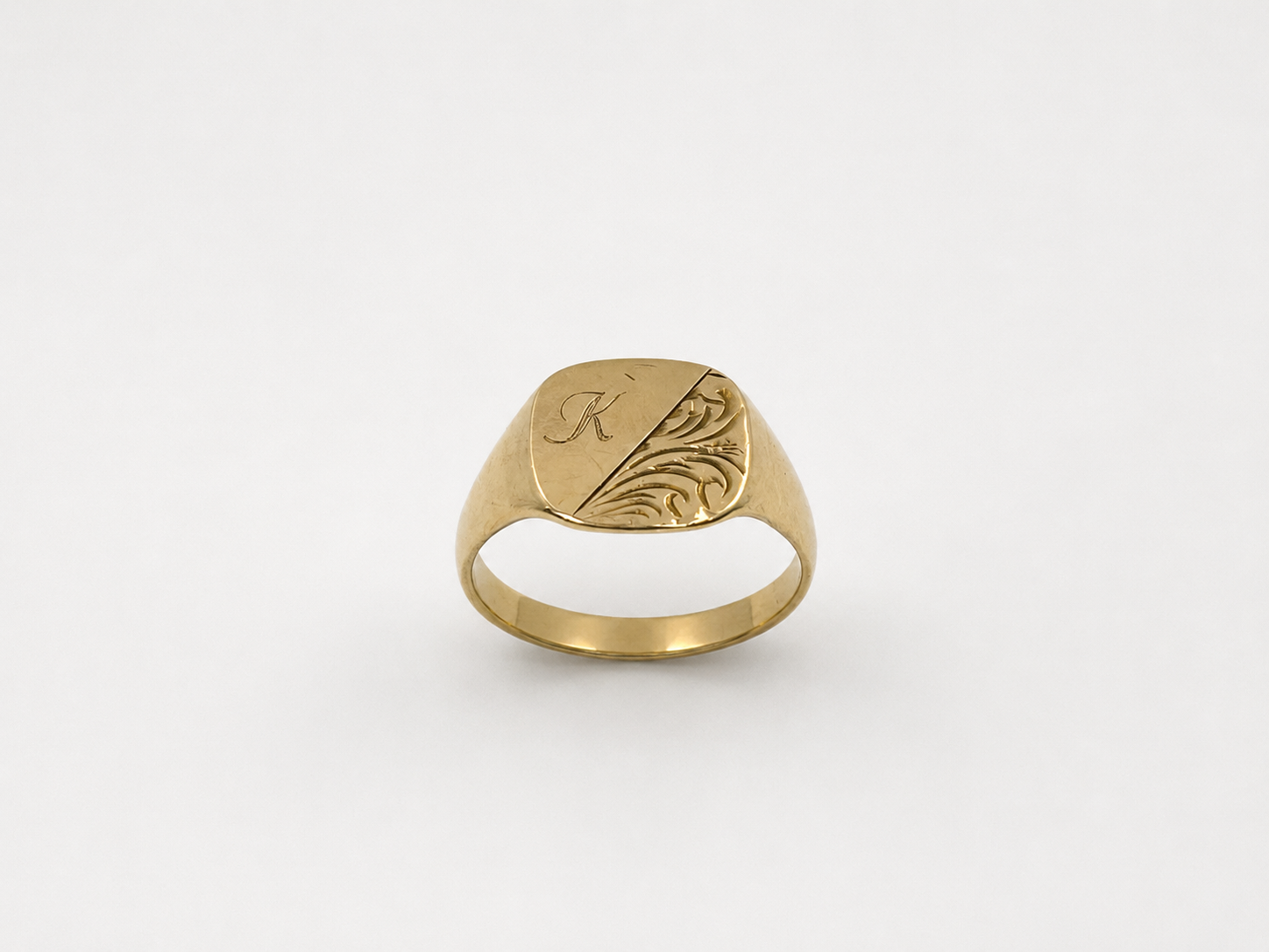 "K" Signet Ring Gent's