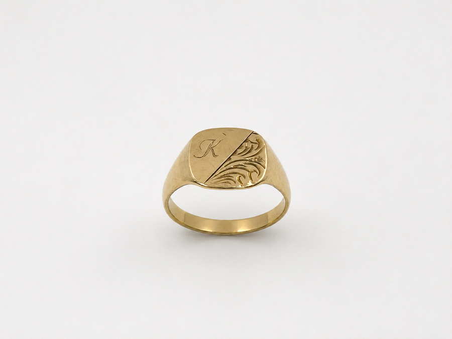 "K" Signet Ring Gent's