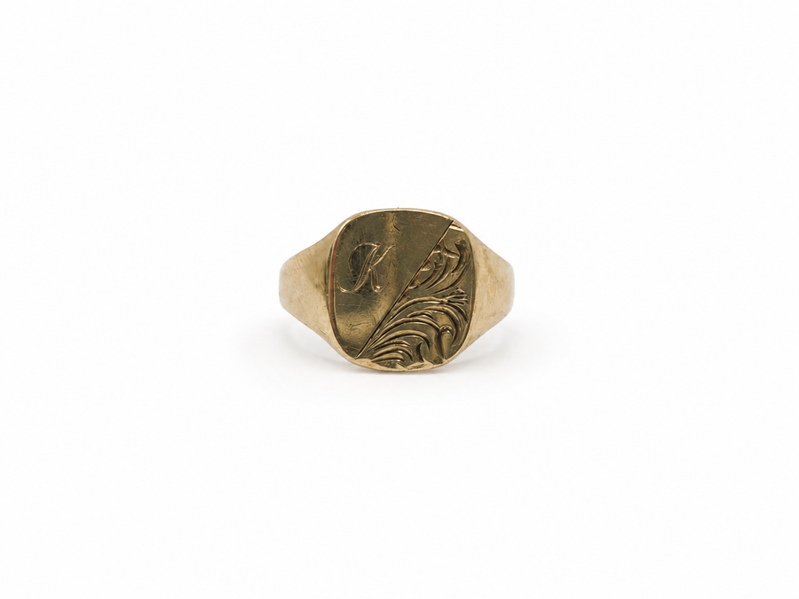 "K" Signet Ring Gent's