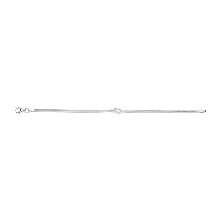 Love Knot Snake Chain Bracelet